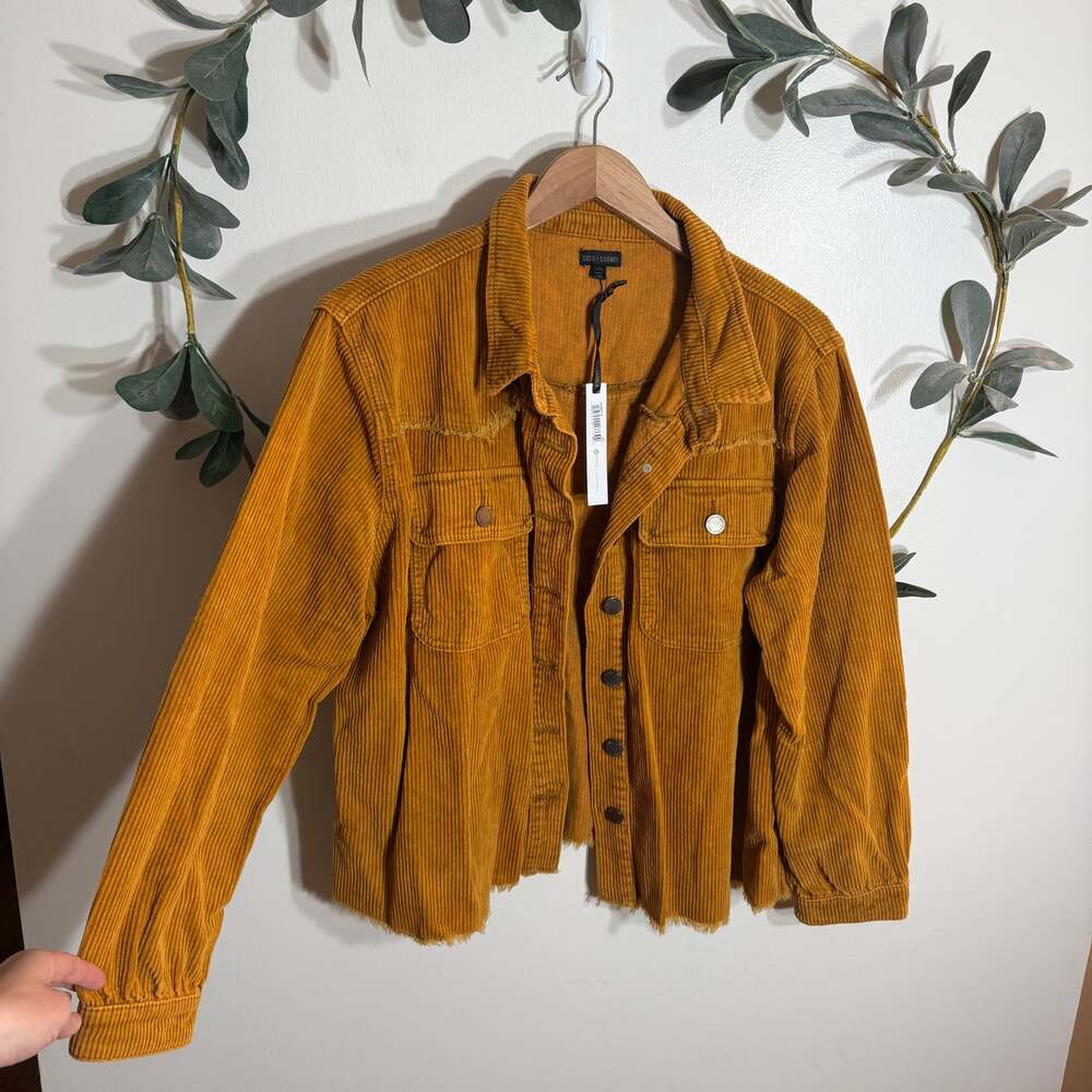 NWT Coco + Carmen Golden Corduroy Jacket